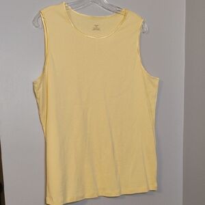Light Yellow Layering Tank Top